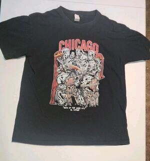 chicago boss of windy city Al capone Skulls Skeletons Gangters Grapic T-Shirt